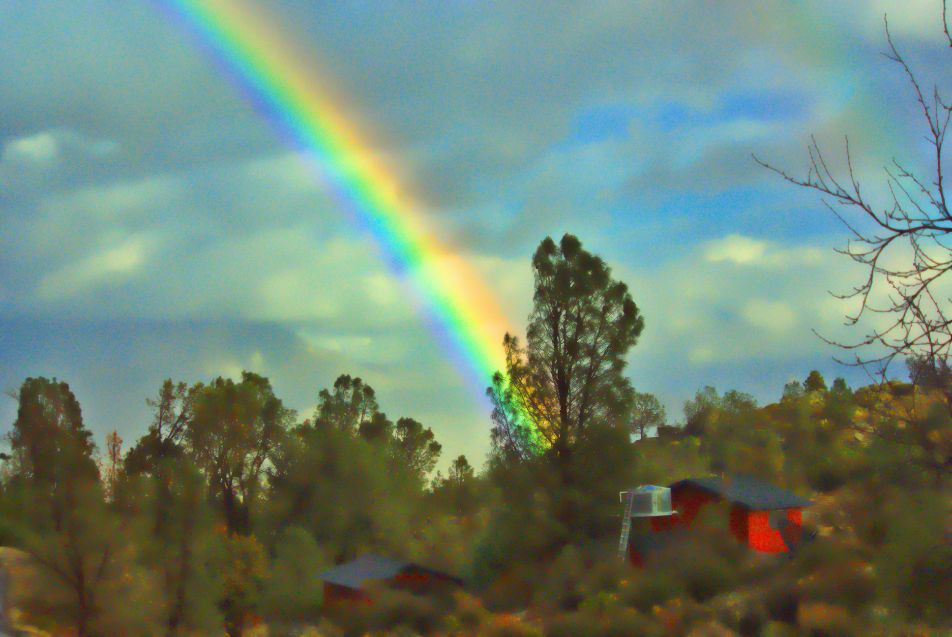 Pentax K200D sample photo. Rainbow photography