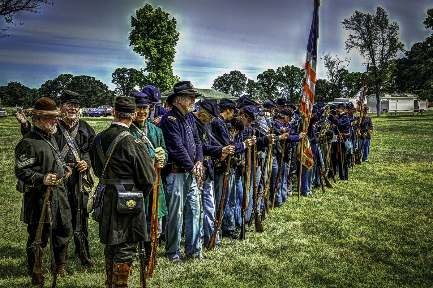 Nikon AF-S Nikkor 16-35mm F4G ED VR sample photo. Civil war reinactment photography