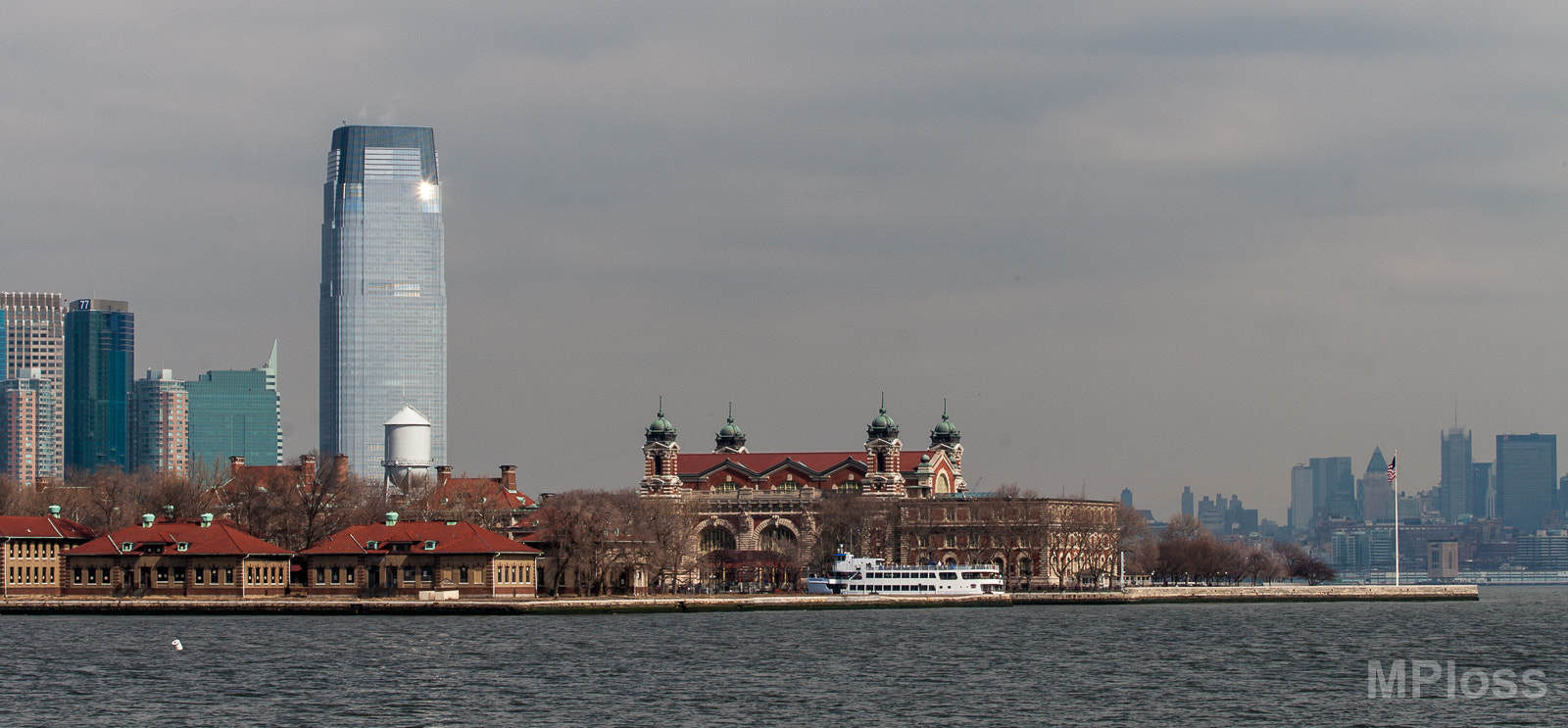 Canon EOS 30D + Canon EF 70-300mm F4-5.6 IS USM sample photo. View over ellis island photography