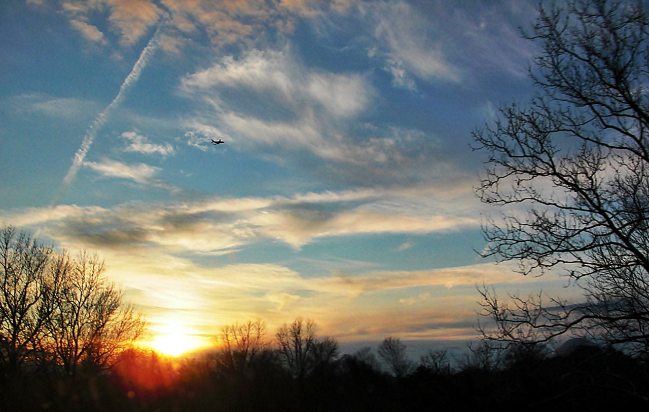 CASIO EX-S10 sample photo. Sunset from lincon memorial photography