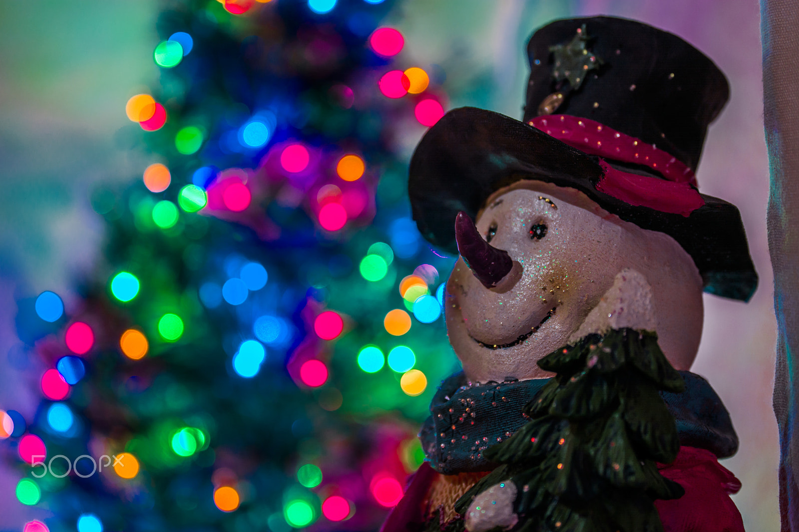 Nikon D5200 + Sigma 50-150mm F2.8 EX APO DC OS HSM sample photo. Happy snowman photography