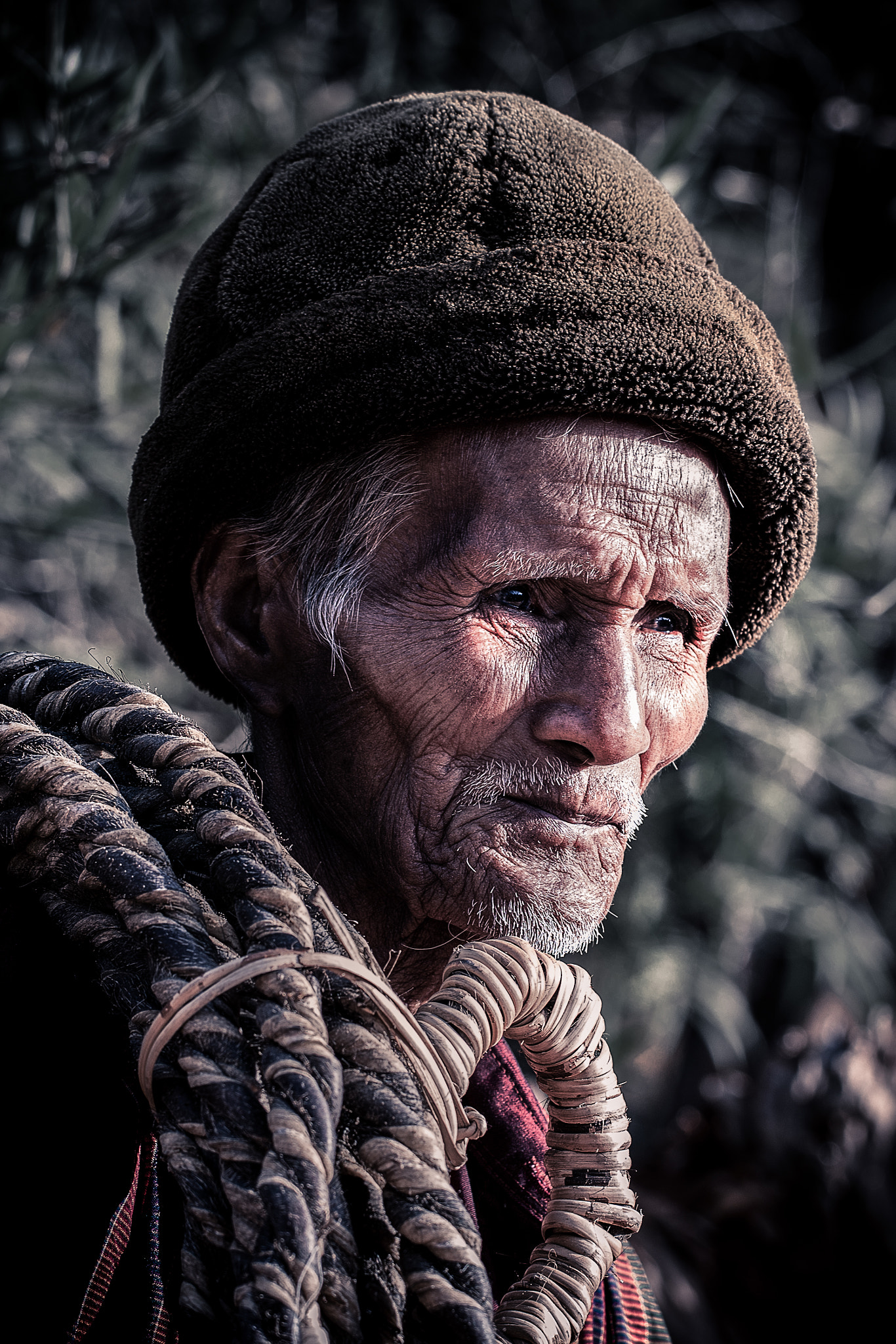 Sony a7R II + Canon EF 100mm F2.8L Macro IS USM sample photo. __portrait of old mahout__ photography