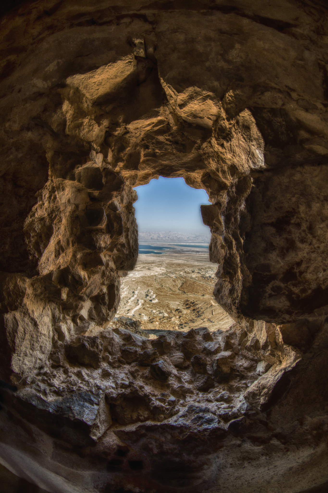 Nikon D610 + Samyang 8mm F3.5 Aspherical IF MC Fisheye sample photo. Masada and the dead sea photography