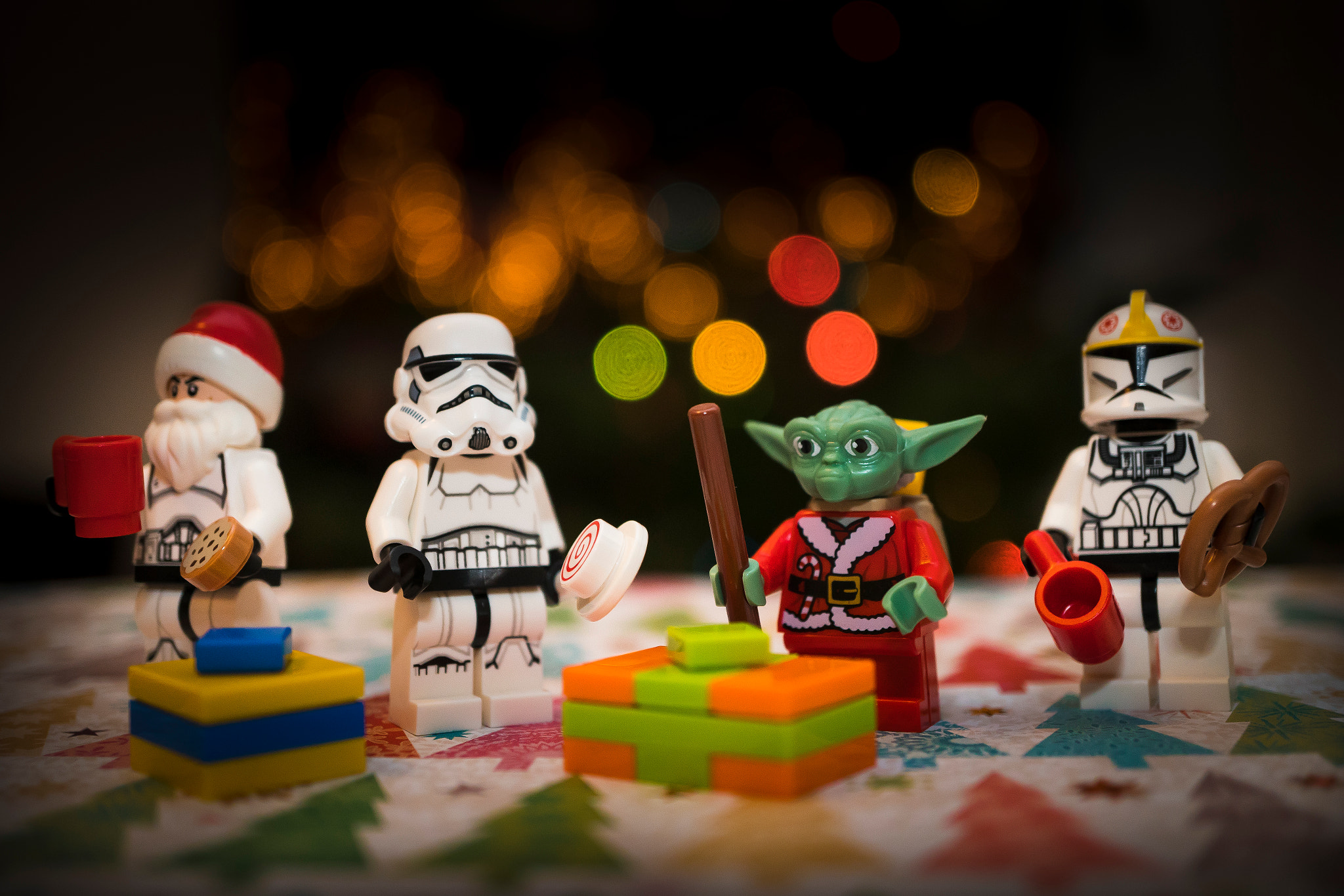 Sony a7R II + Sony E 30mm F3.5 Macro sample photo. Star wars christmas photography