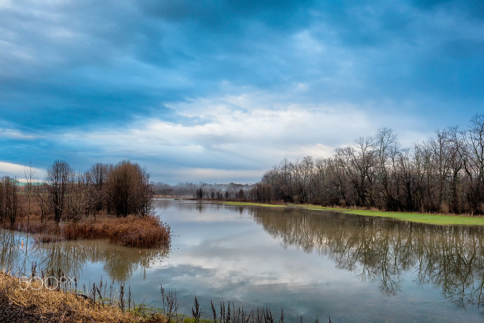 Samyang 12mm F2.8 ED AS NCS Fisheye sample photo. Flooded field photography