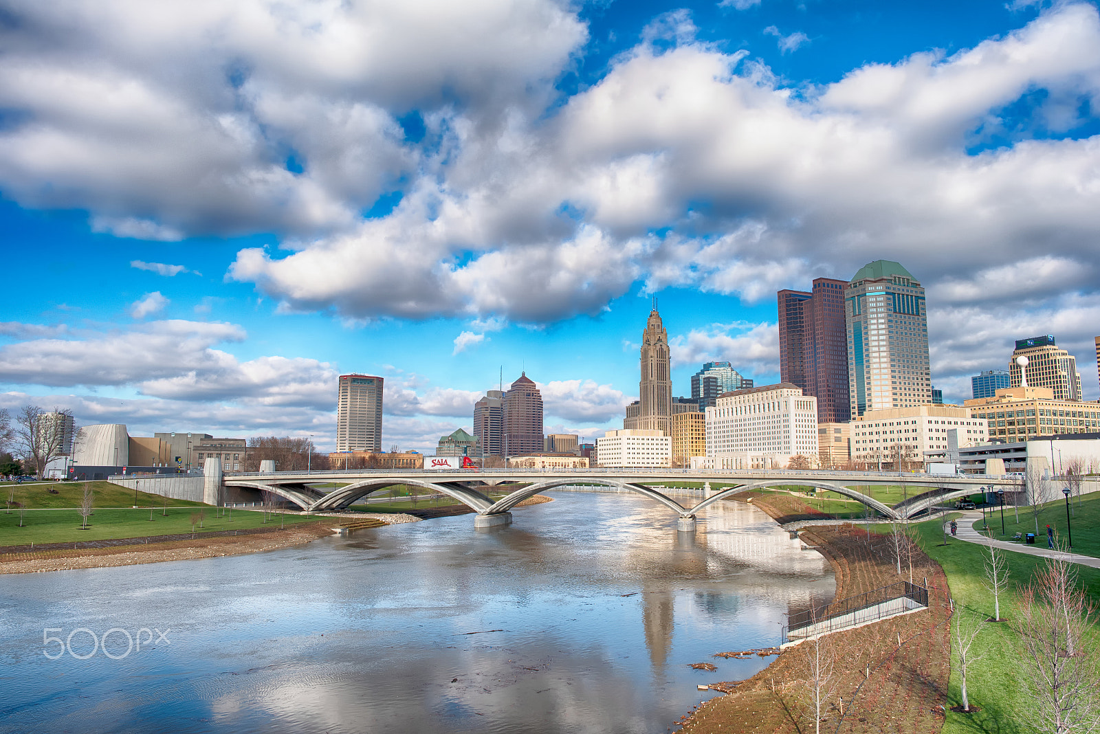 Samyang 12mm F2.8 ED AS NCS Fisheye sample photo. Columbus skyline ii photography