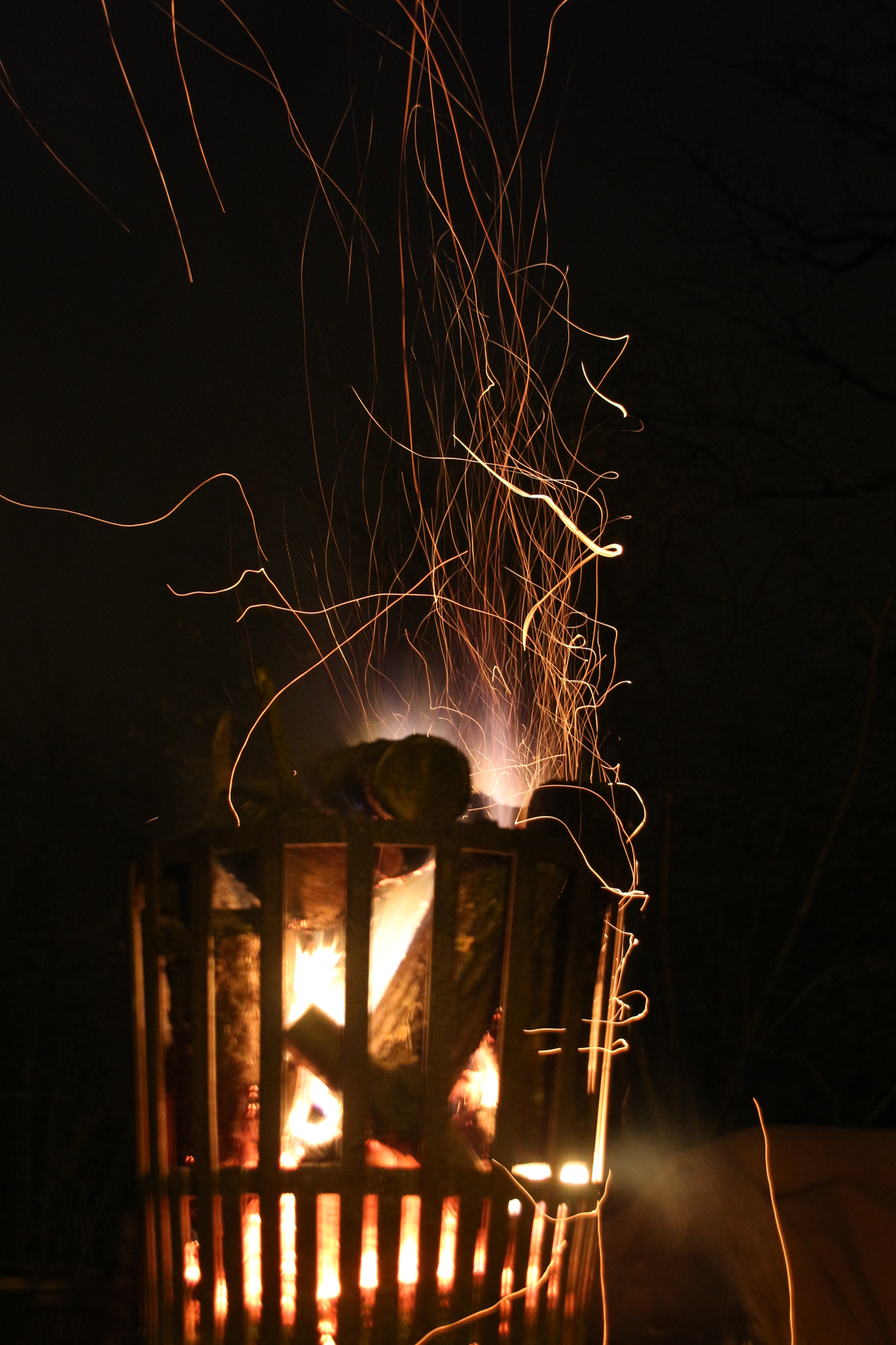 Sigma 18-200mm f/3.5-6.3 DC OS sample photo. Winter fire photography