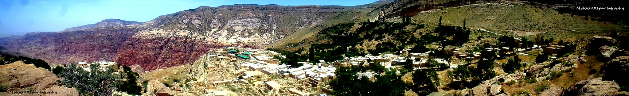 Samsung ST72/ST73 sample photo. Panorama of dana village in dana valley photography