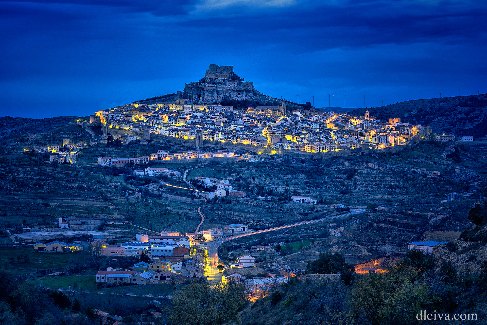 Morella at night, Castellón Spain by Domingo Leiva / 500px