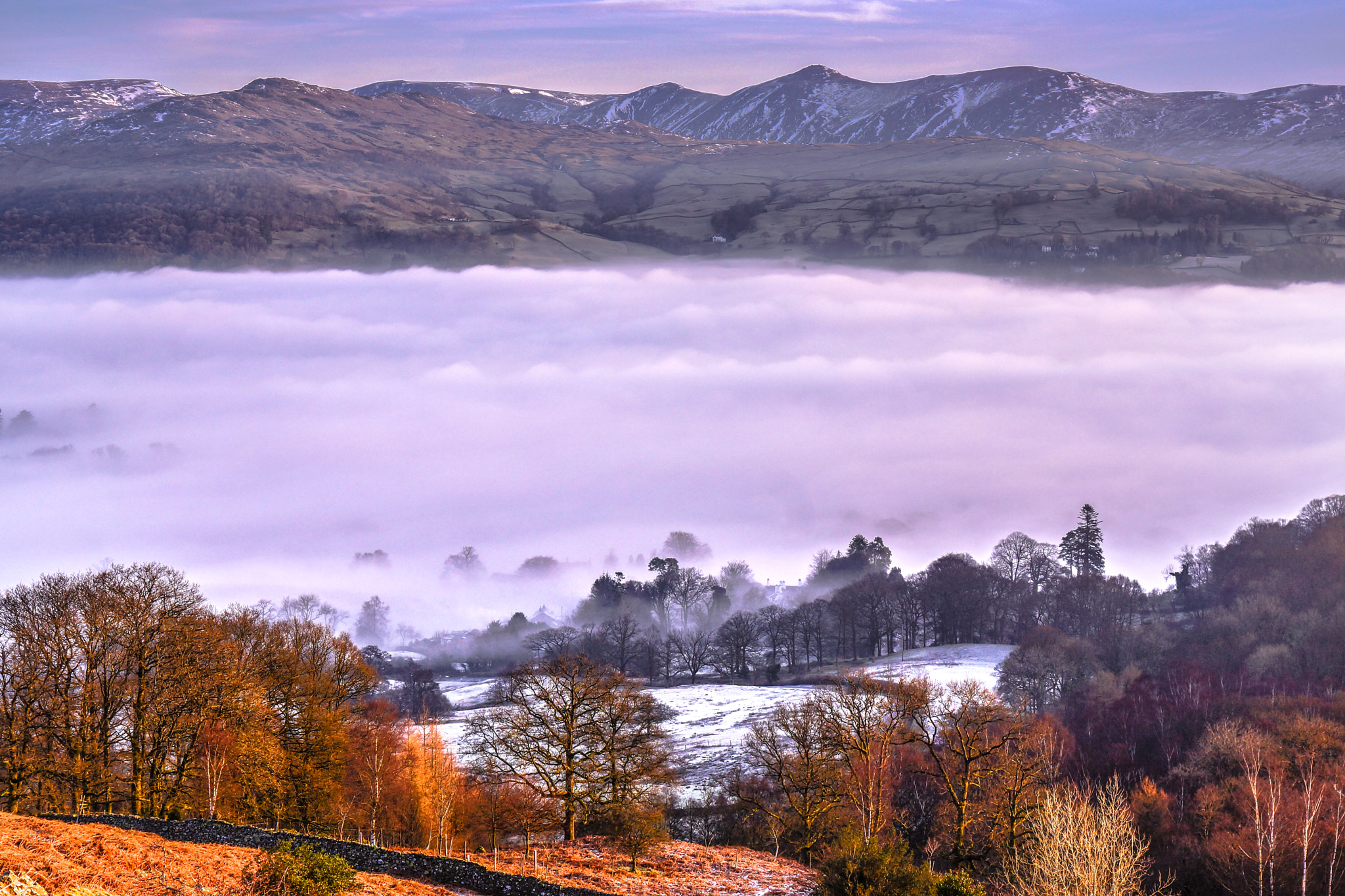 Sony Alpha NEX-7 + 24-70mm F4 ZA OSS sample photo. Low lying fog. photography