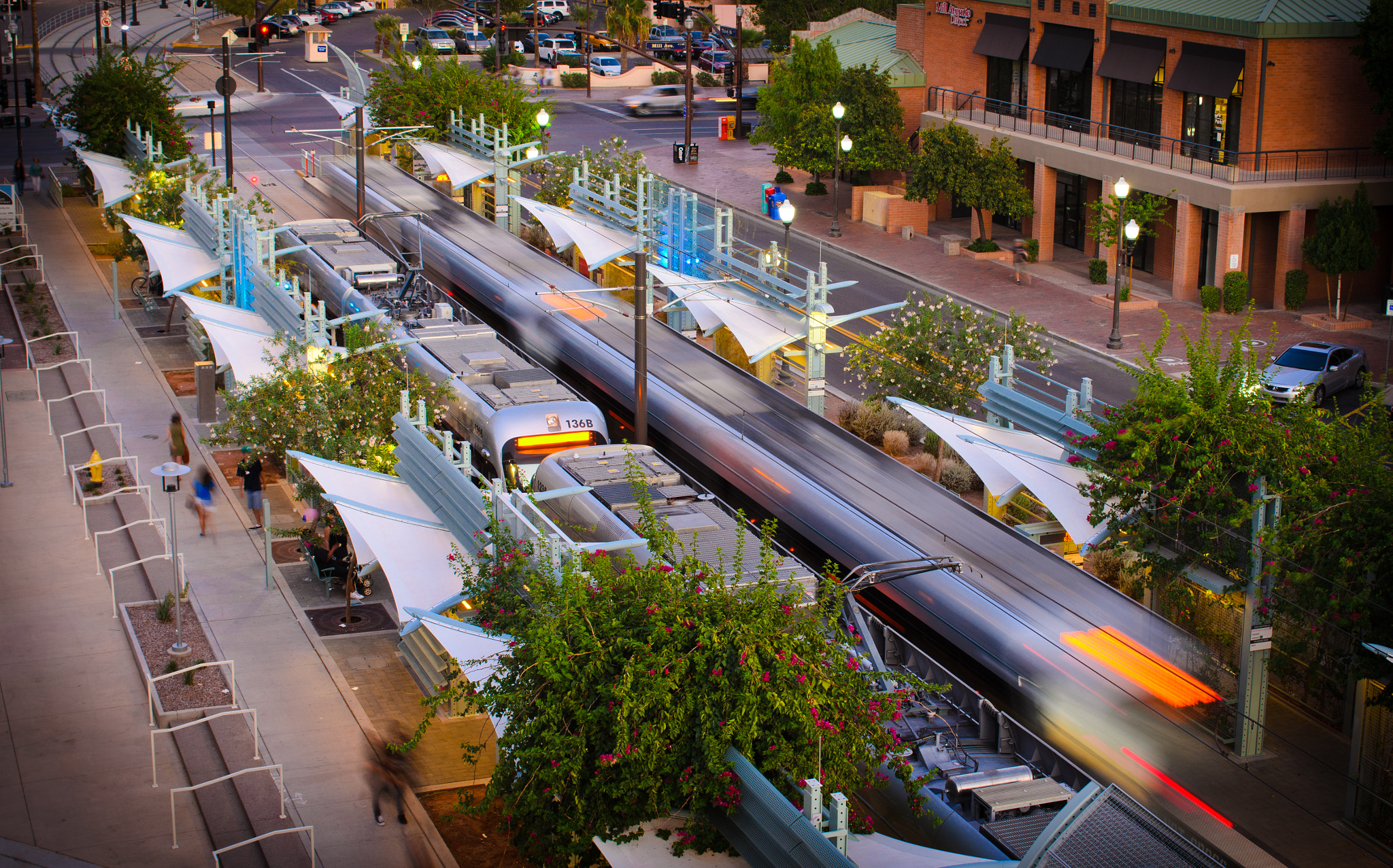 Nikon D7000 + AF Zoom-Nikkor 35-70mm f/2.8D sample photo. Tempe arizona lightrail station photography