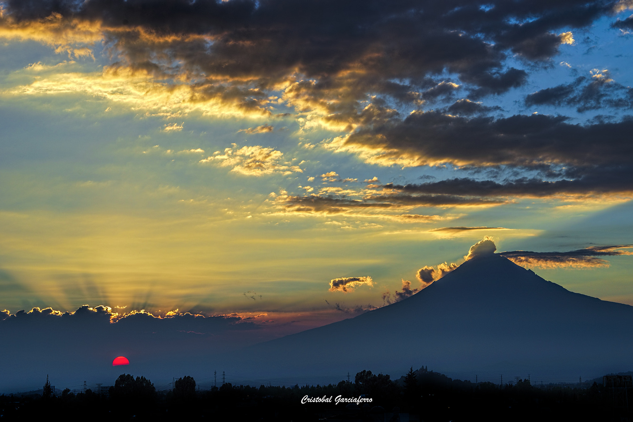 Sony a99 II + Sony 70-400mm F4-5.6 G SSM sample photo. Sunset and popocatepetl photography