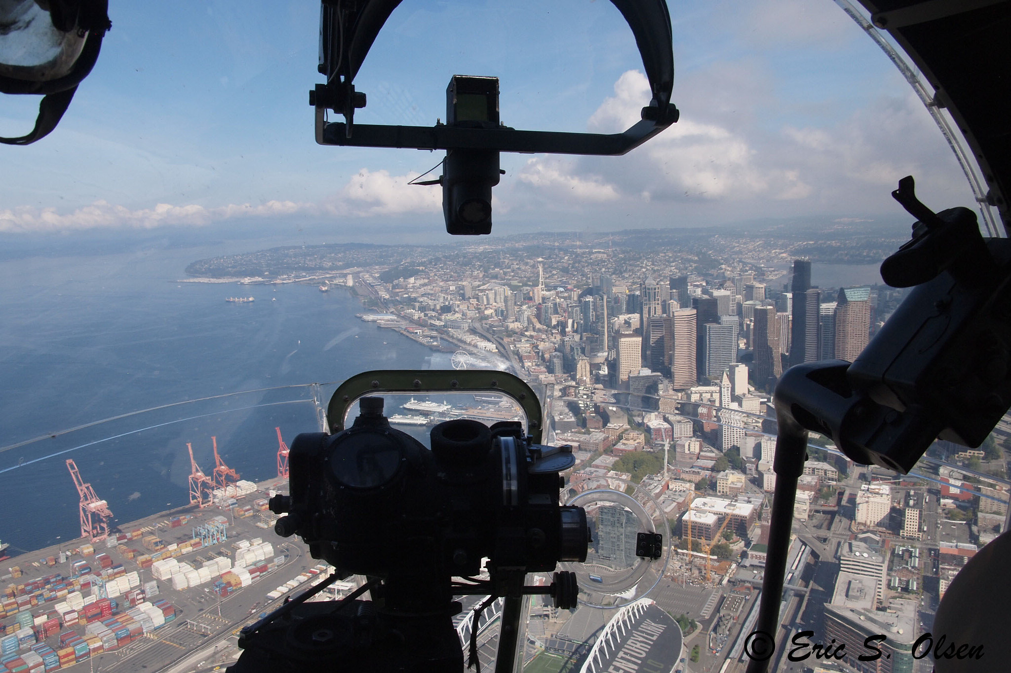 Olympus PEN E-P1 sample photo. Arial view of seattle photography