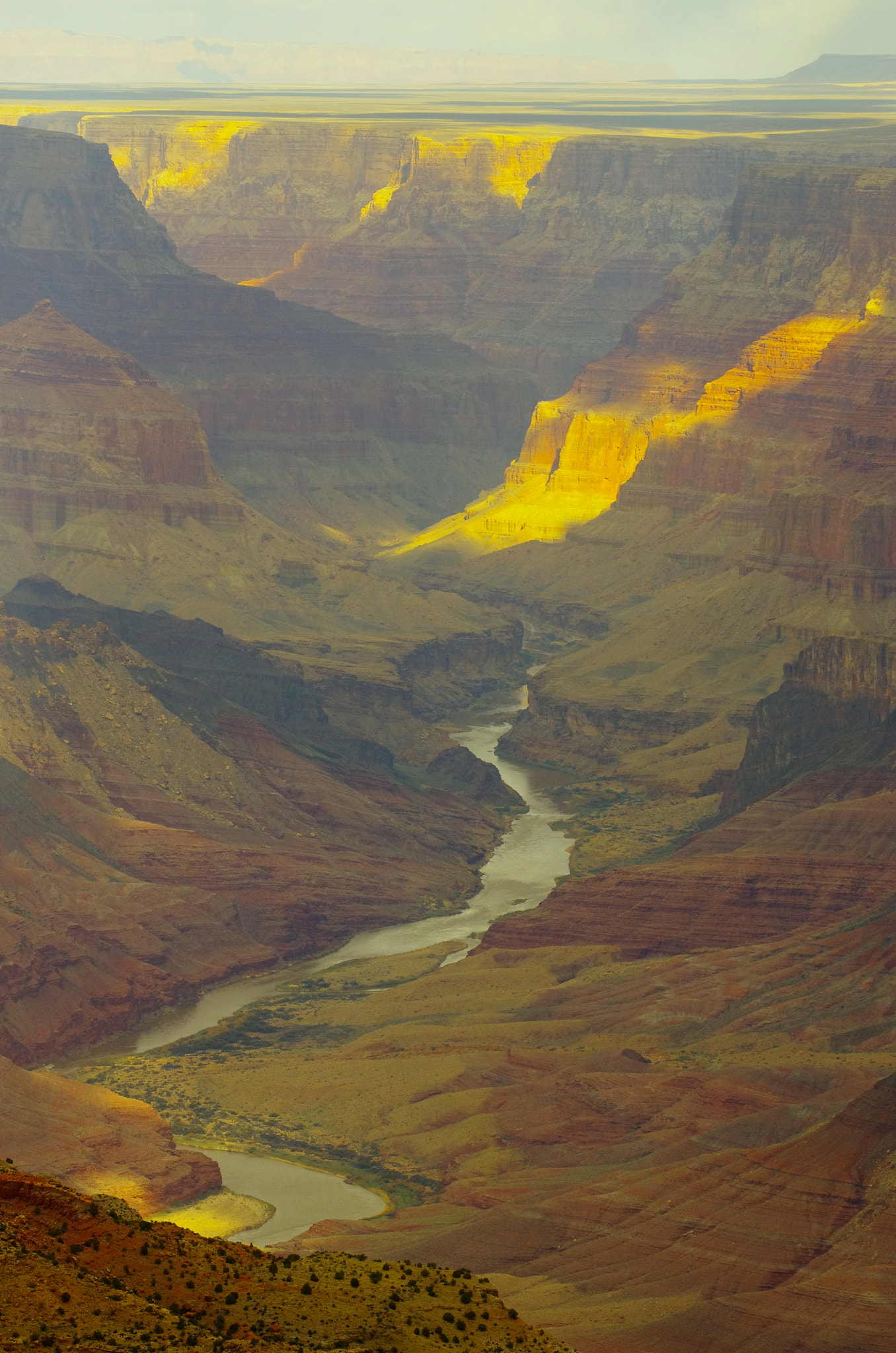 Pentax smc DA* 60-250mm F4.0 ED (IF) SDM sample photo. Colorado river and grand canyon before sunset photography