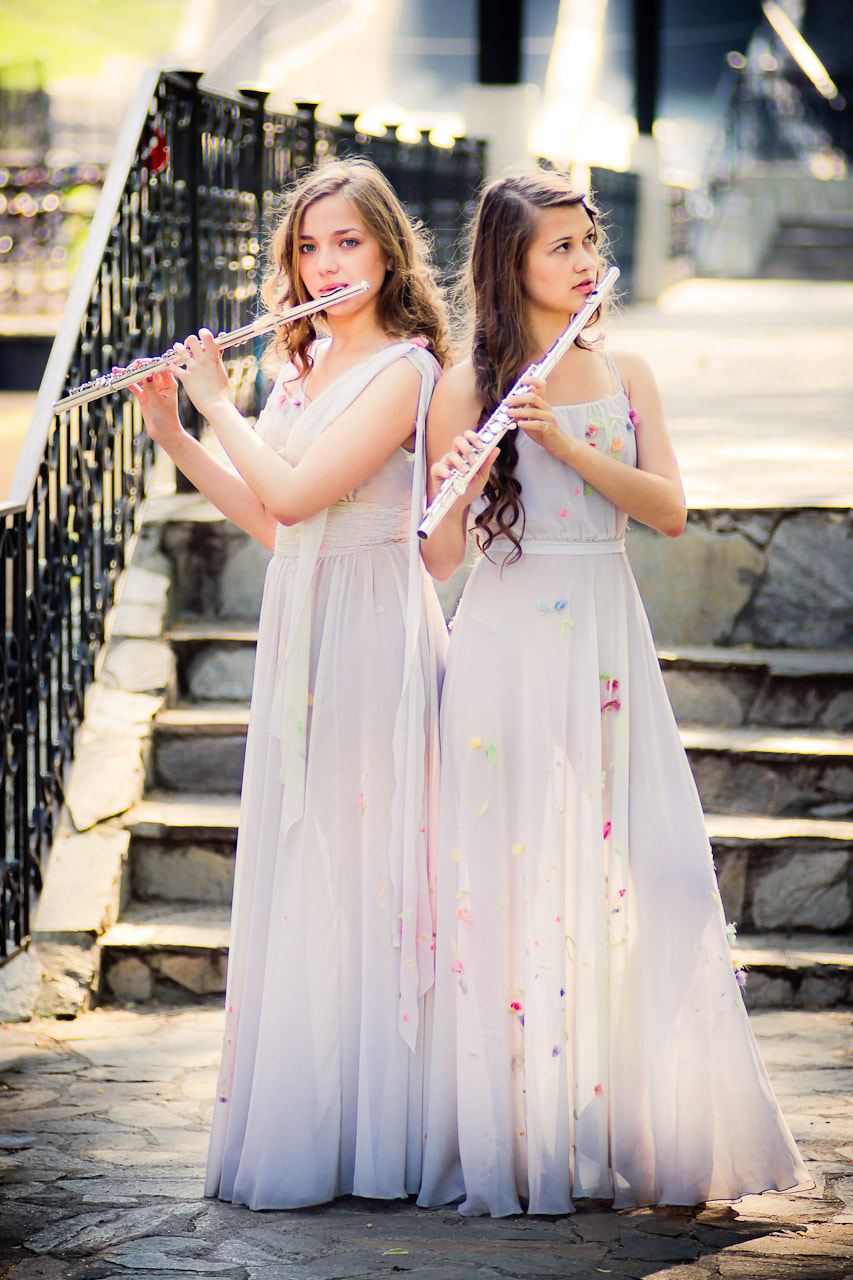 Sony Alpha DSLR-A850 sample photo. Flute players 01 photography