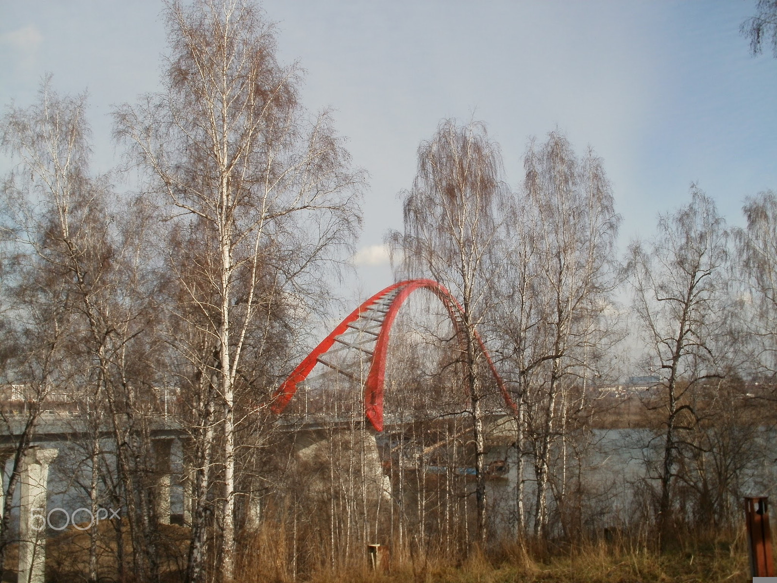 Olympus FE47,X43 sample photo. Novosibirsk, bugrinsky bridge, photography