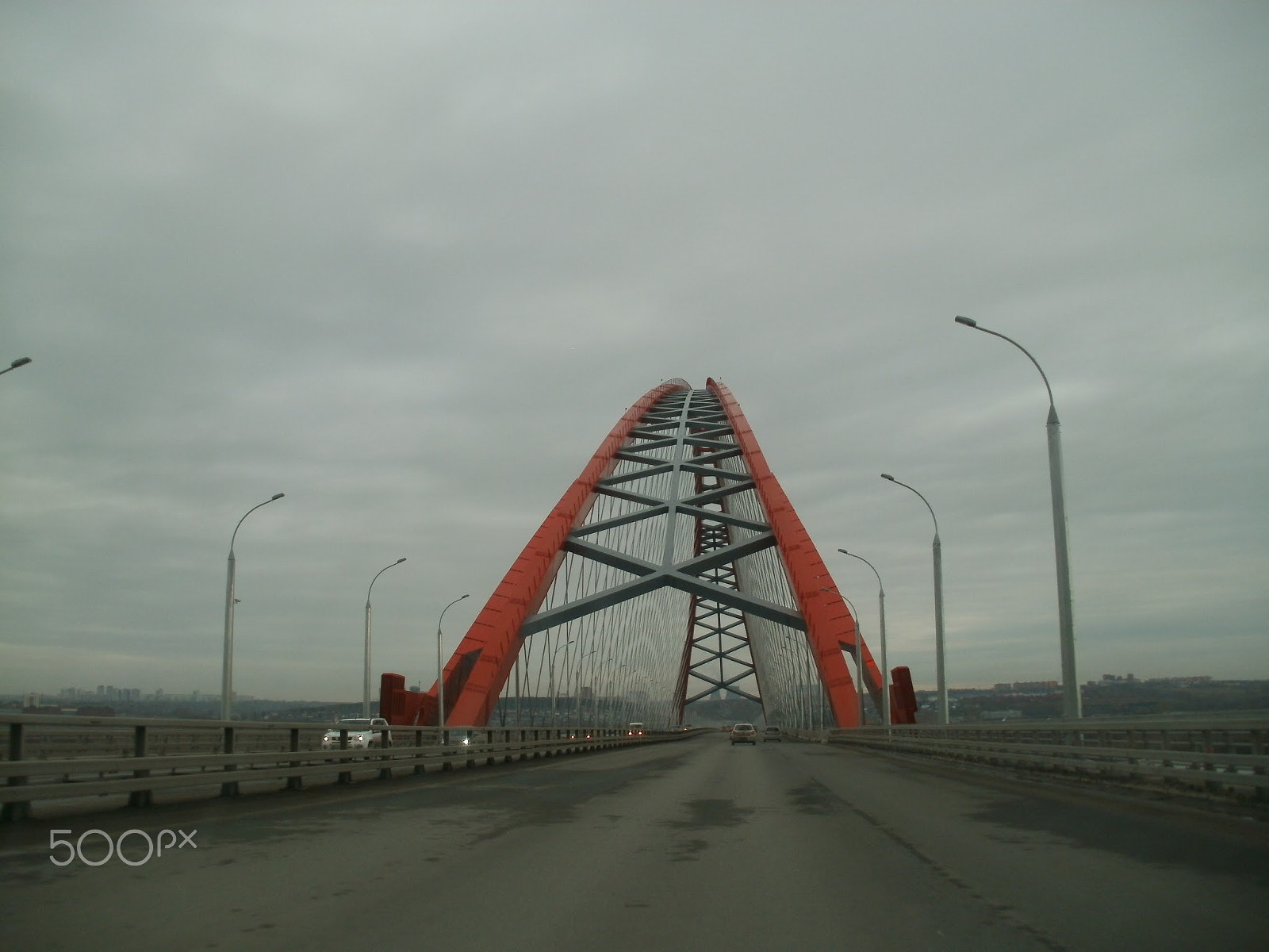Olympus FE47,X43 sample photo. Novosibirsk, bugrinsky bridge, photography