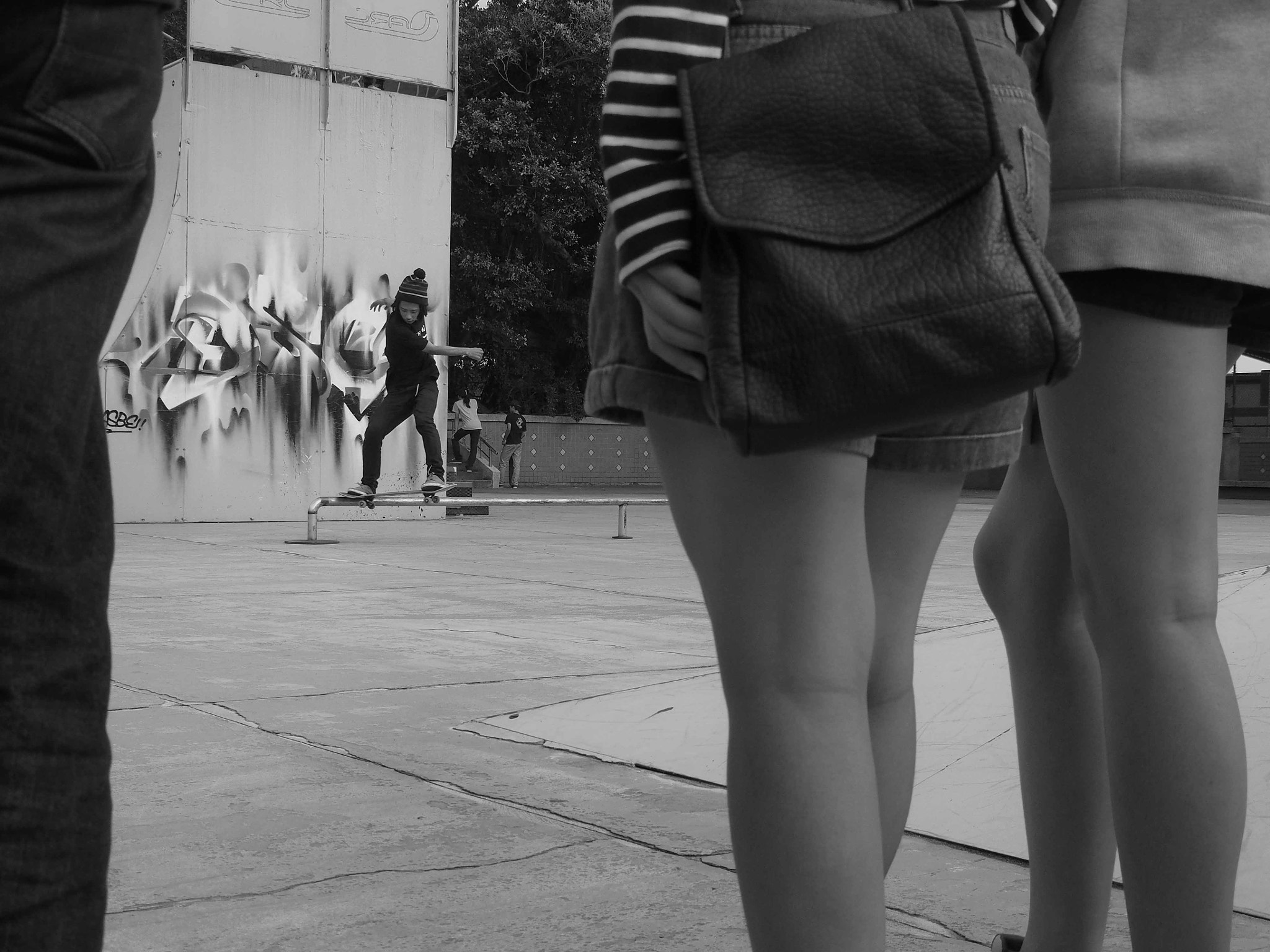 Olympus OM-D E-M5 sample photo. Skater photography