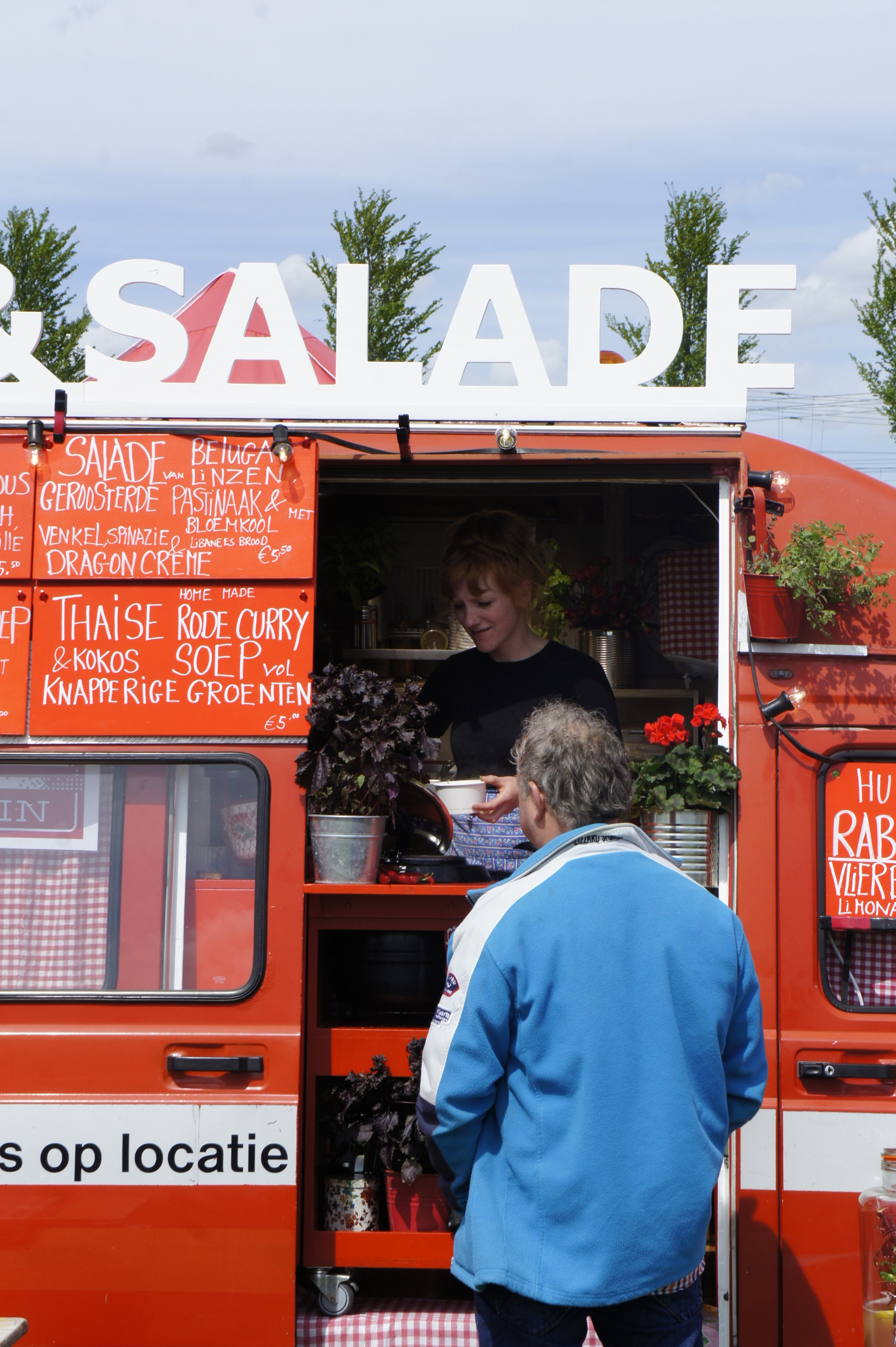 Sony Alpha NEX-3 sample photo. Salad truck photography