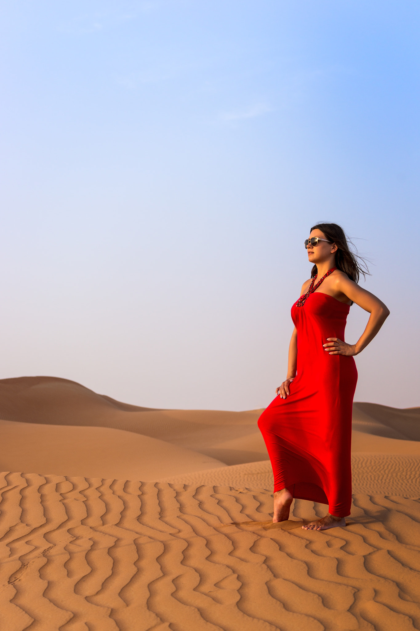 Sony 70-300mm F4.5-5.6 G SSM sample photo. Lady in sands photography