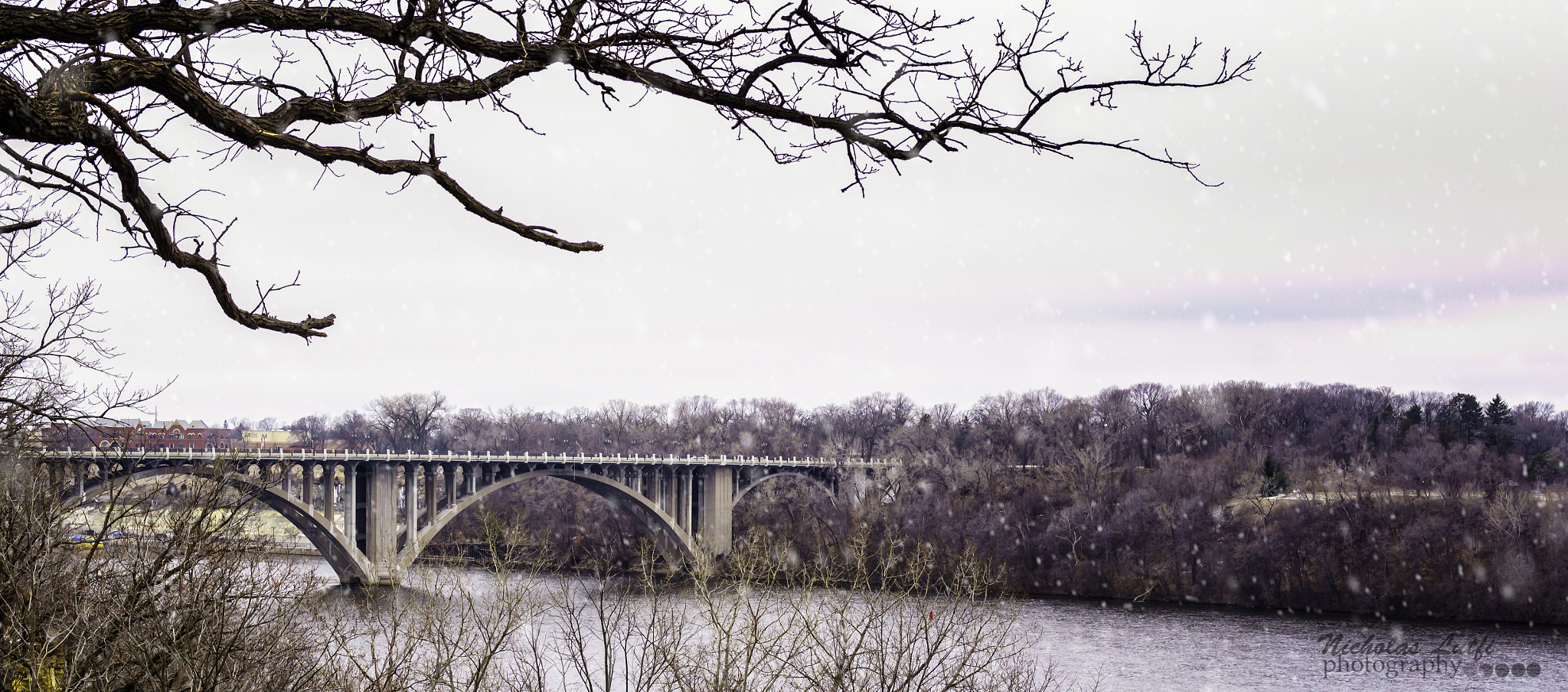 Sony Alpha NEX-F3 + 35mm F2.8 ZA sample photo. Mississippi river -st.paul, mn-ford parkway bridge photography