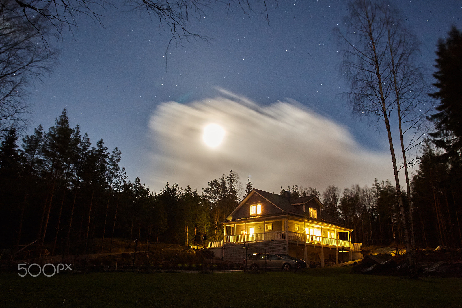 Canon EF 20-35mm f/2.8L sample photo. Full moon of christmas night photography