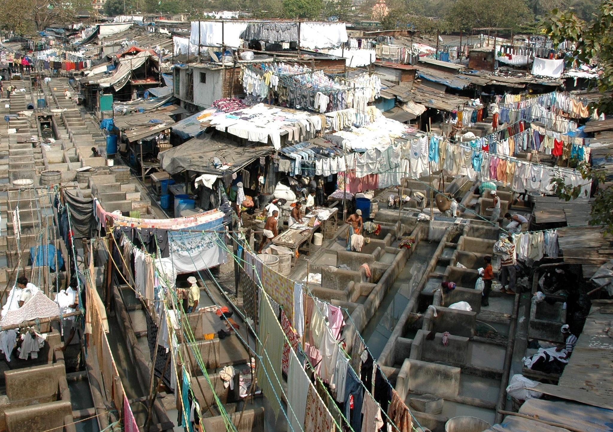 Sigma 18-200mm F3.5-6.3 DC OS HSM sample photo. India - mumbai 02 ('dhobi talab' (public laundry)) photography