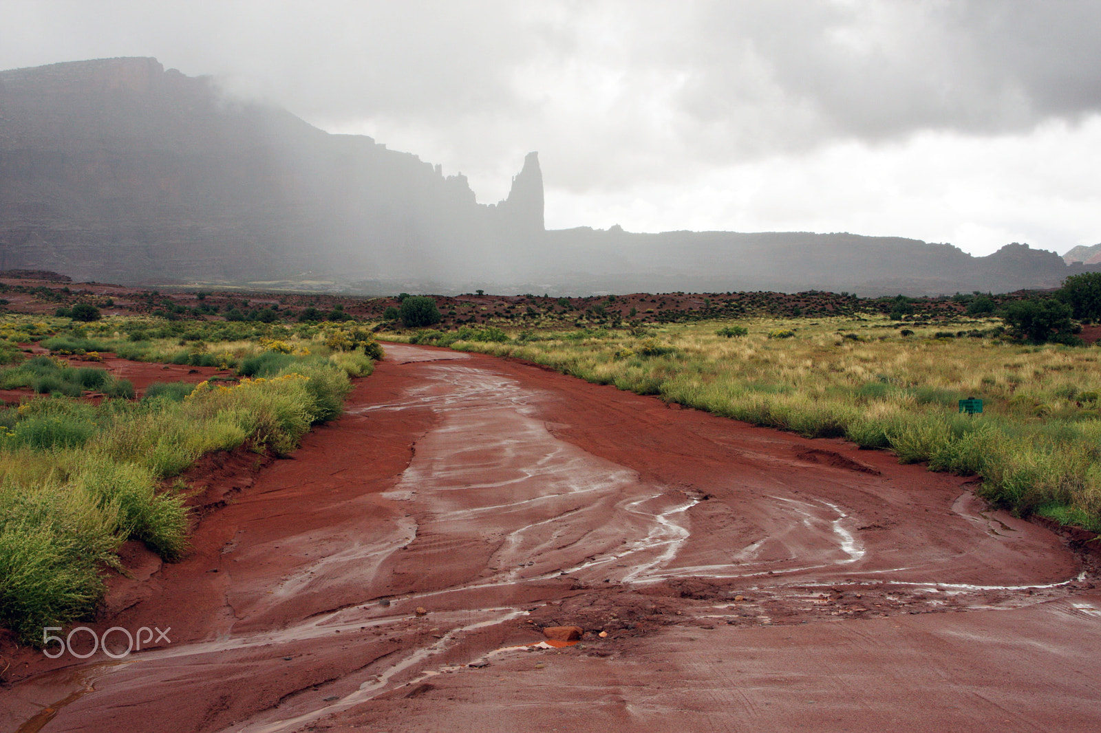 Canon EOS 40D + Tamron 18-270mm F3.5-6.3 Di II VC PZD sample photo. Rainy day in the desert photography