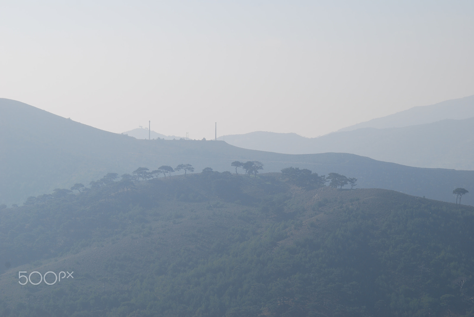 Nikon D40X sample photo. When the clouds touch the mountains photography