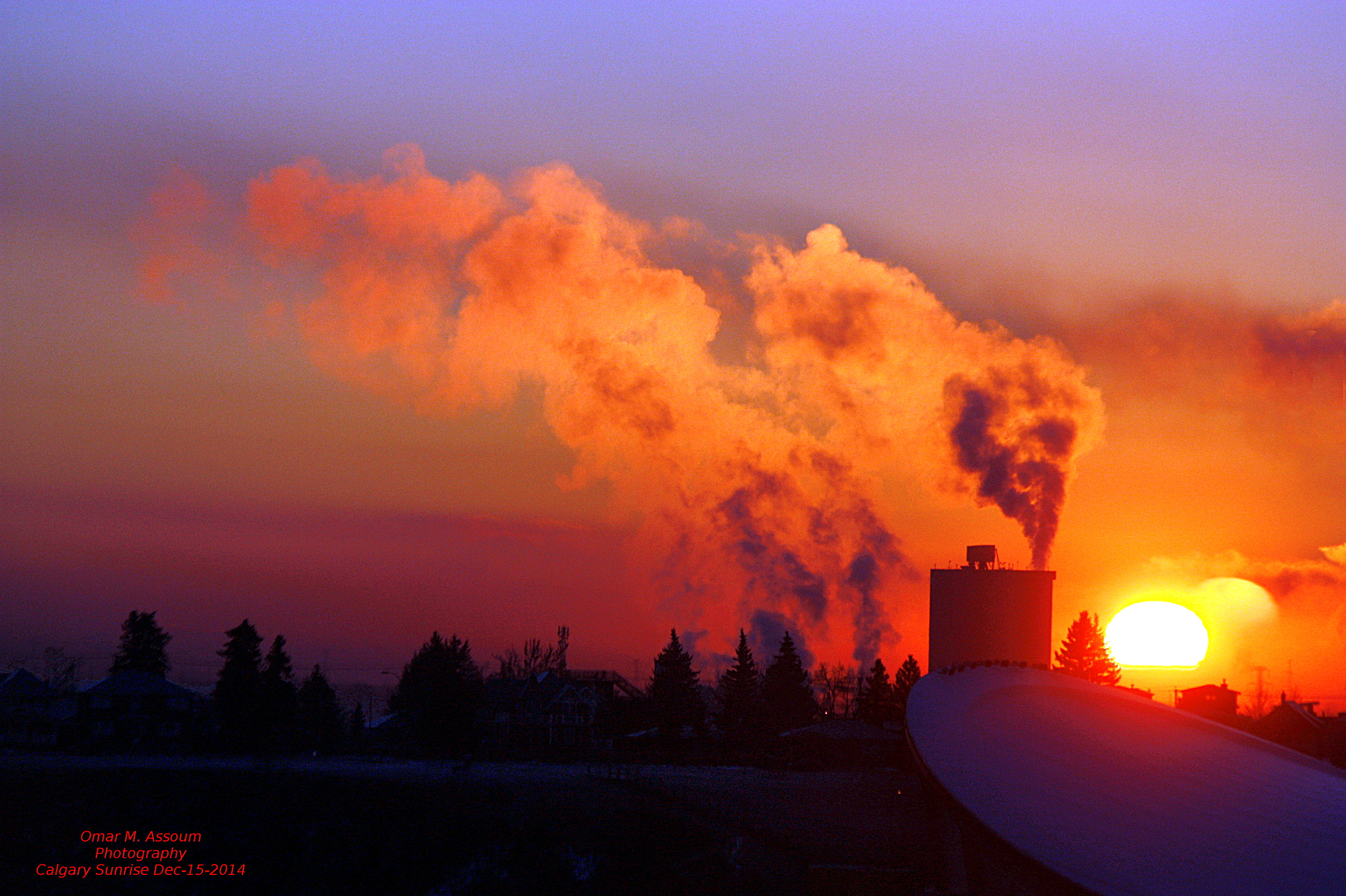 Canon EF 75-300mm F4.0-5.6 IS USM sample photo. Calgary at sunrise photography