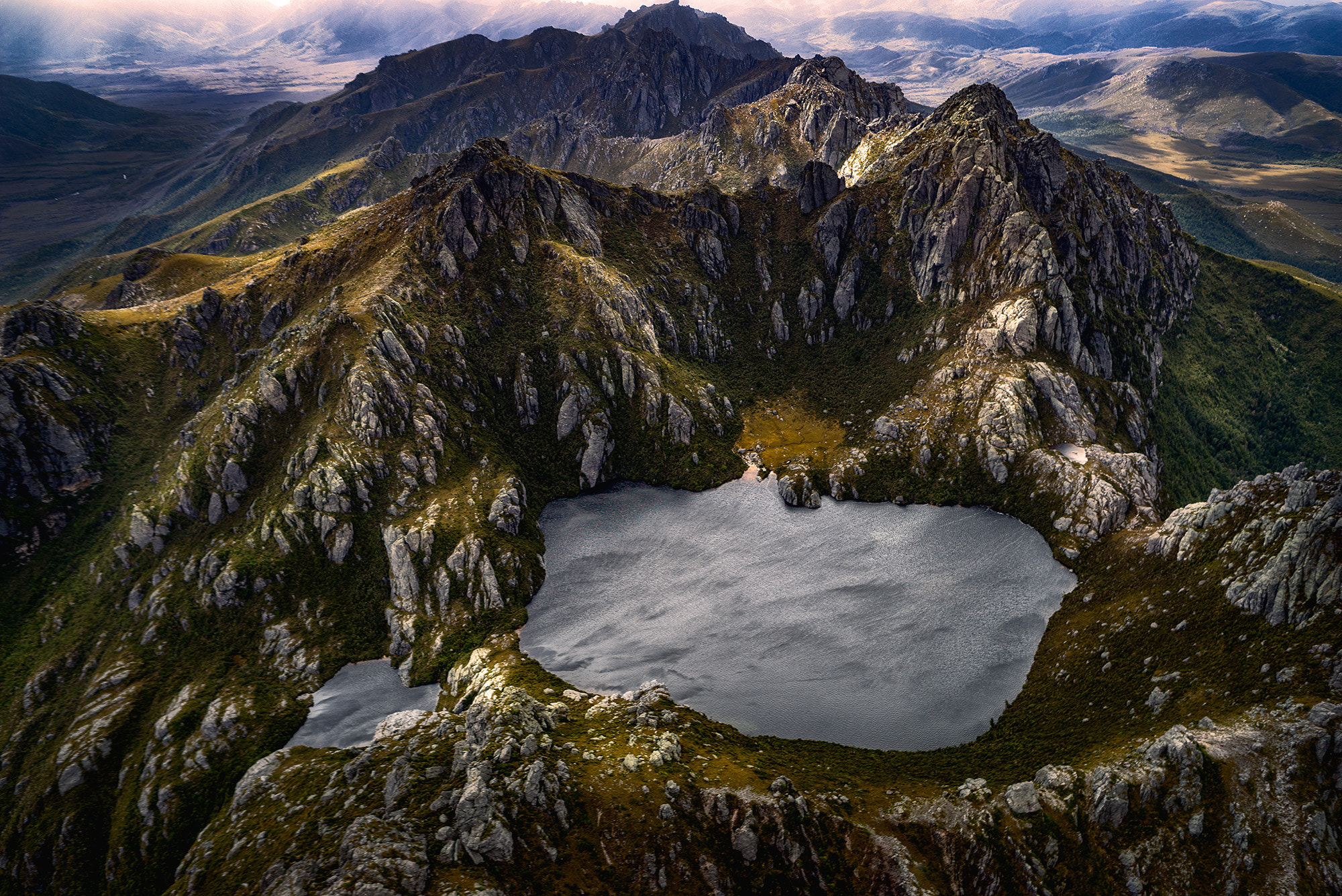 Sony a7R + Sony 70-400mm F4-5.6 G SSM sample photo. West arthur ranges, tasmania photography