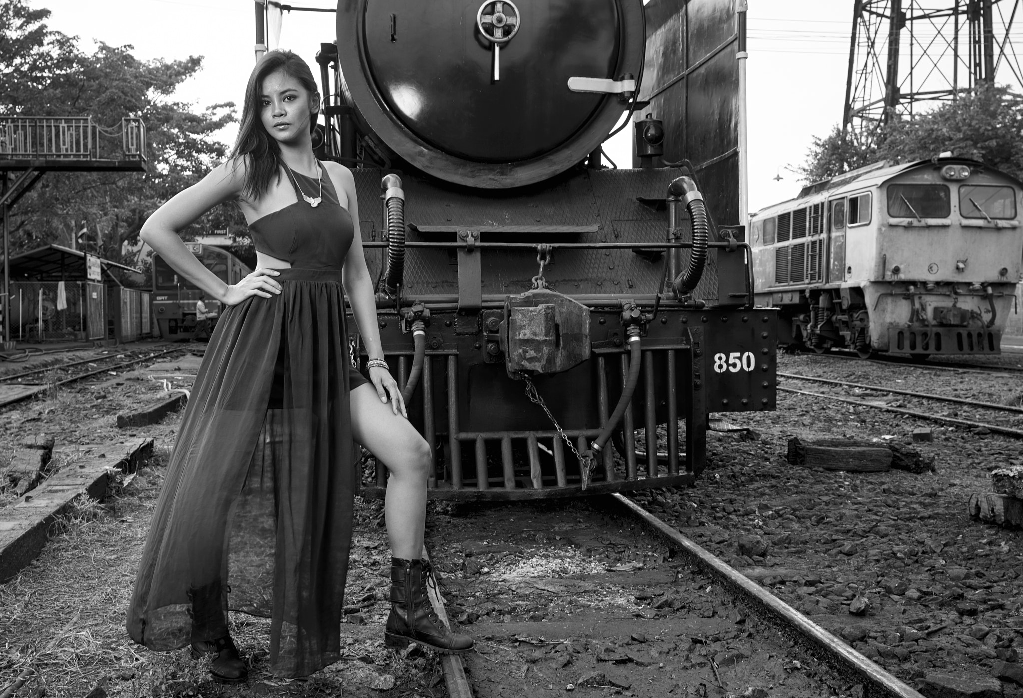 Phase One IQ150 sample photo. Railway facility thonburi photography