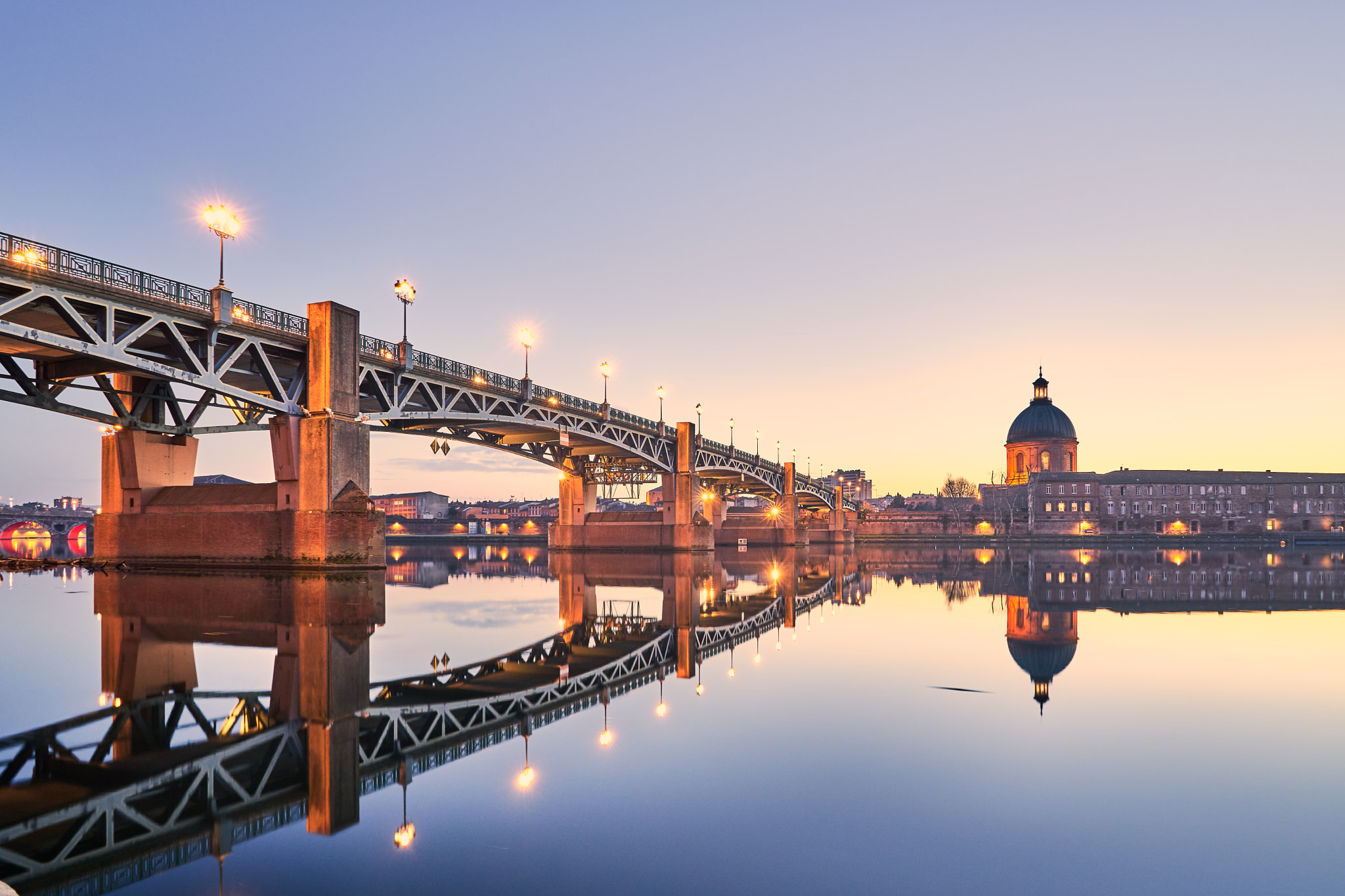 FE 21mm F2.8 sample photo. Saint-pierre bridge & la grave hospital photography