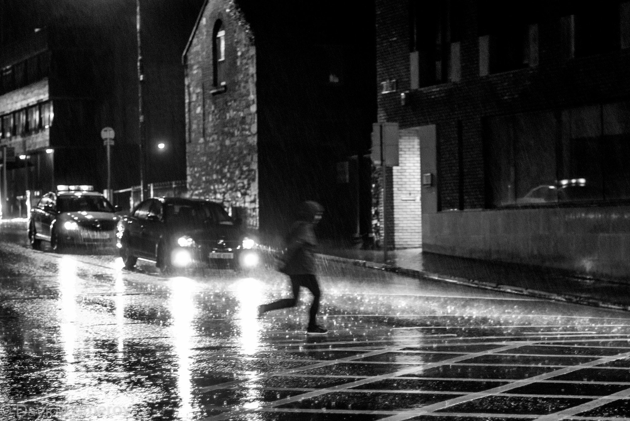 Nikon D80 + Nikon AF-S Nikkor 50mm F1.4G sample photo. Wet limerick night photography