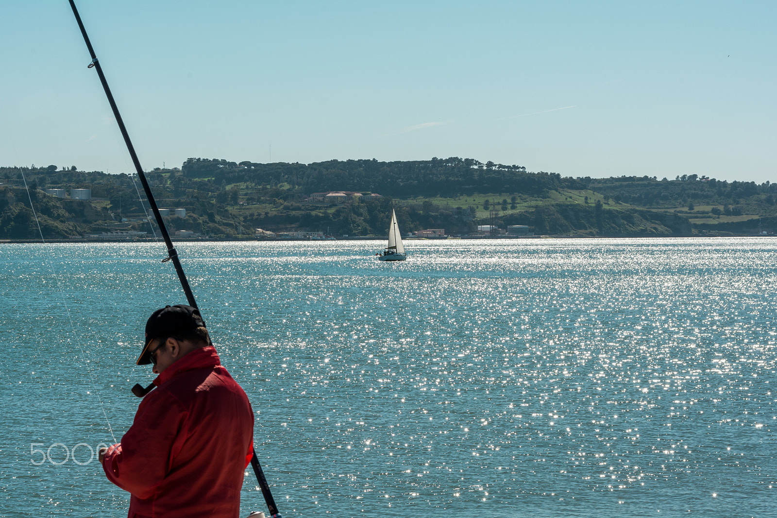 AF Zoom-Nikkor 28-80mm f/3.3-5.6G sample photo. People at a river embankment, sunny day activities photography