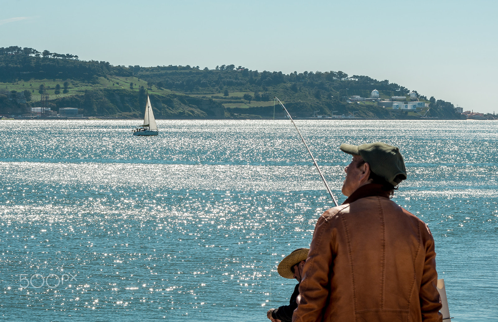 AF Zoom-Nikkor 28-80mm f/3.3-5.6G sample photo. People at a river embankment, sunny day activities photography