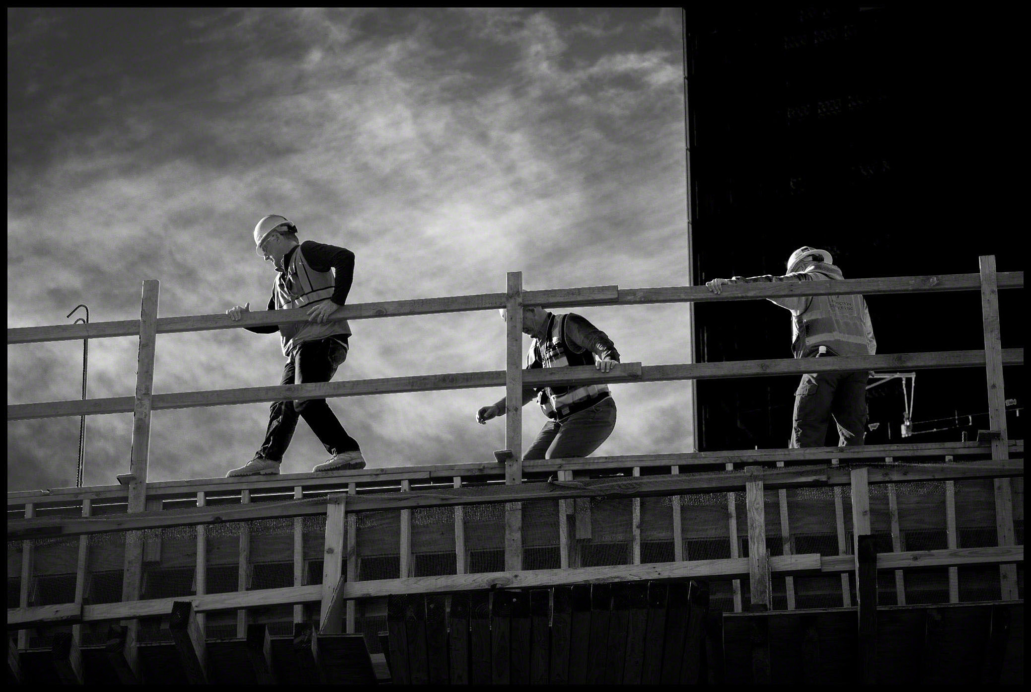 Leica Summarit-M 90mm F2.5 sample photo. Transbay terminal steel workers photography