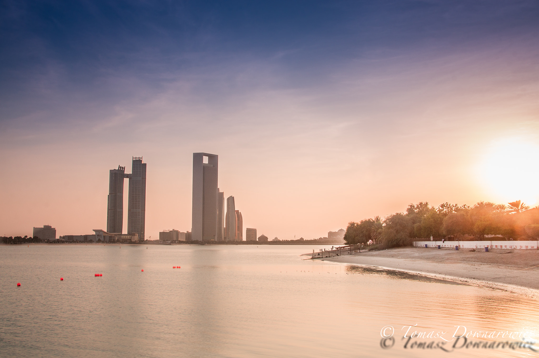 Sony Alpha DSLR-A550 sample photo. Sunshine over abu dhabi photography