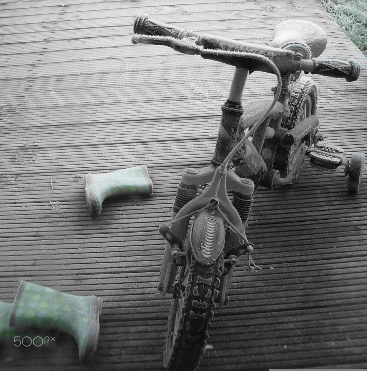 Pentax OPTIO 33LF sample photo. Abandoned and frosty photography