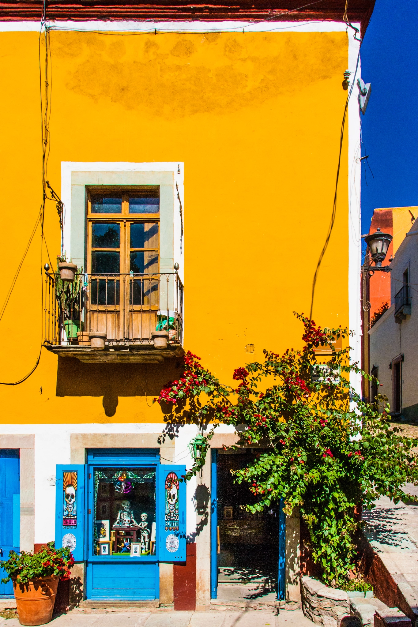 Sigma 18-200mm f/3.5-6.3 DC OS sample photo. Colors of guanajuato: yellow and blue photography