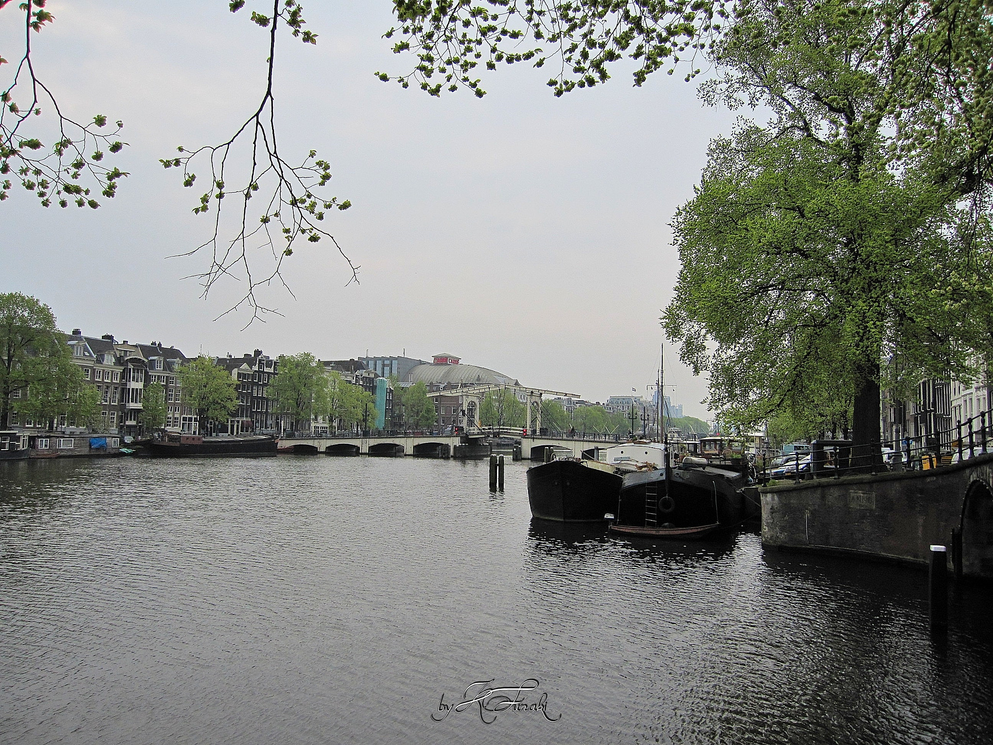 Canon PowerShot SD960 IS (Digital IXUS 110 IS / IXY Digital 510 IS) sample photo. Cloudy morning canal photography