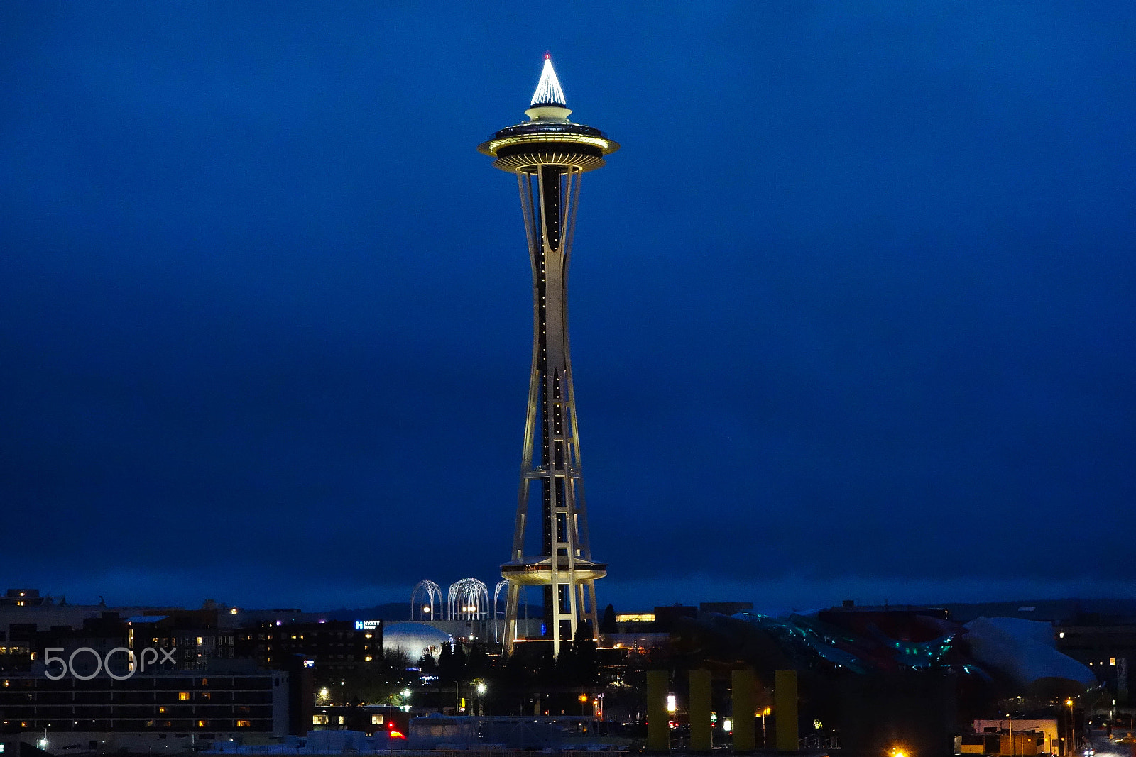 Hasselblad Stellar sample photo. The space needle photography