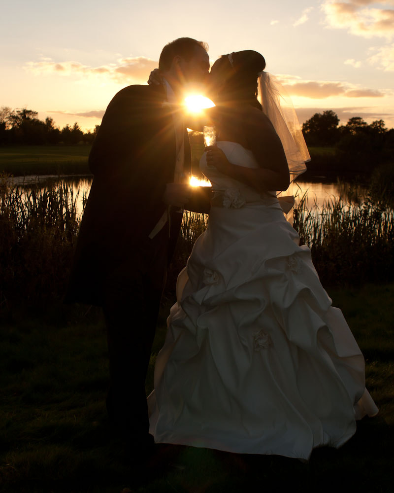 Canon EOS 30D + Canon EF 28mm F2.8 sample photo. Sunset wedding photography