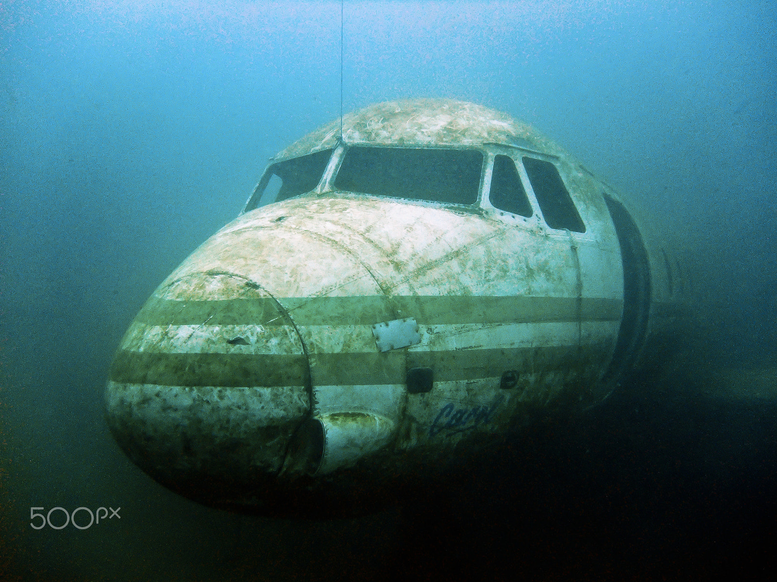 Fujifilm FinePix F100fd sample photo. Plane wreck photography