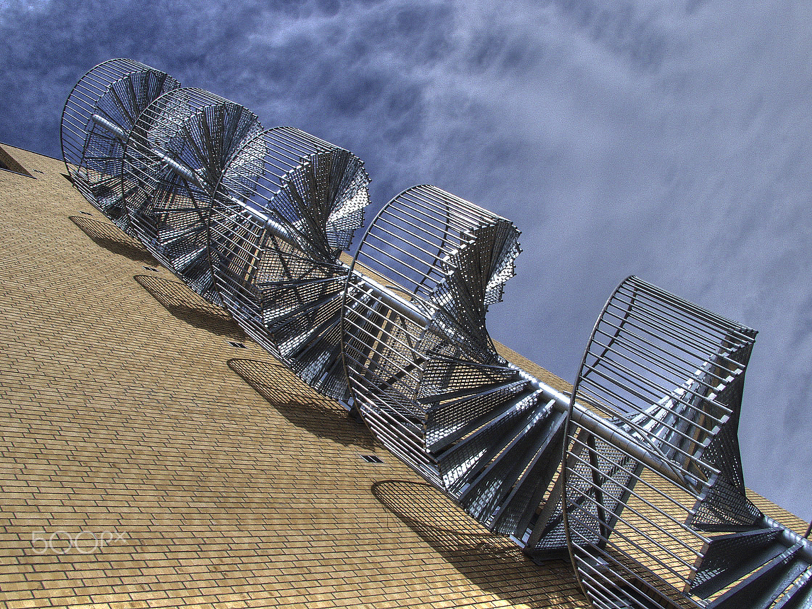 Olympus E-10 sample photo. Fire escape... photography