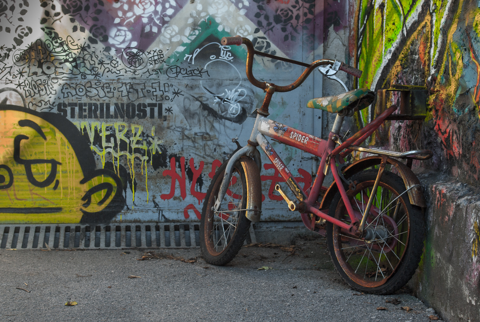 Pentax K10D sample photo. Safe bike photography