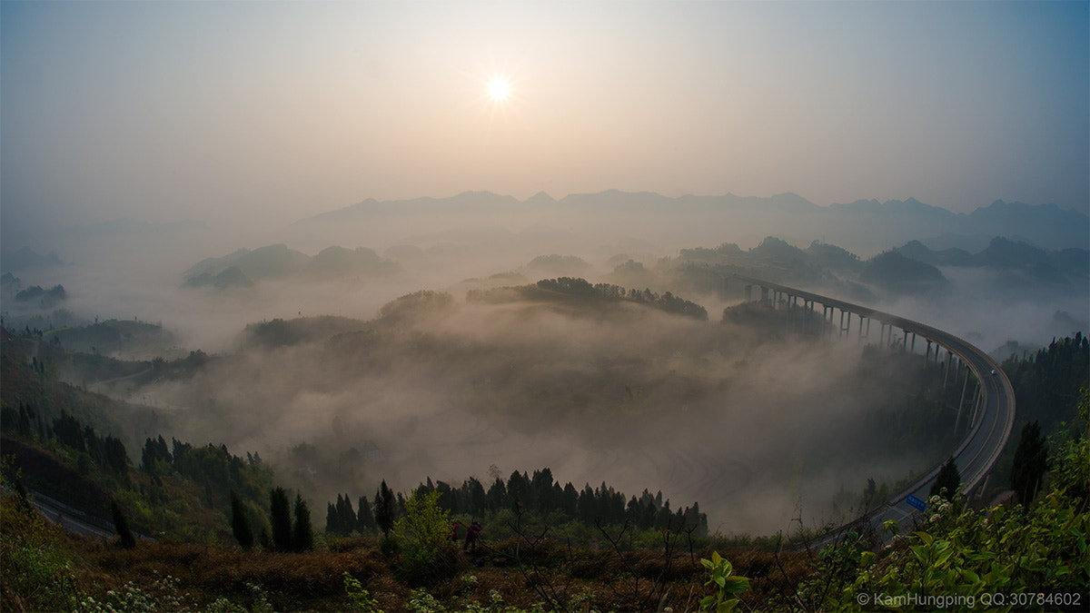 Nikon D800E + Nikon AF Fisheye-Nikkor 16mm F2.8D sample photo. 渝北周家山 photography