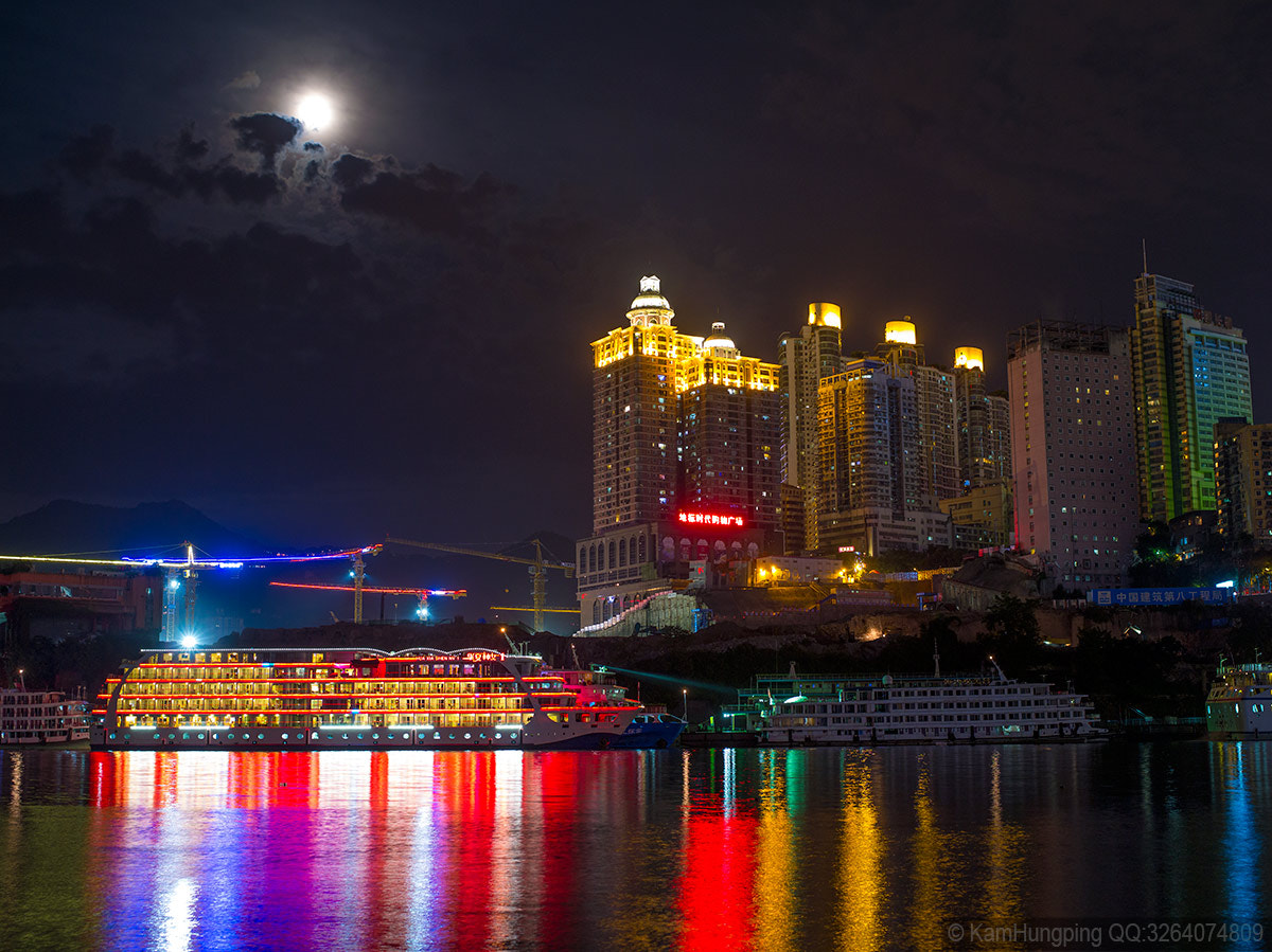 Pentax 645D sample photo. 江北城江边拍朝天门之夜 photography