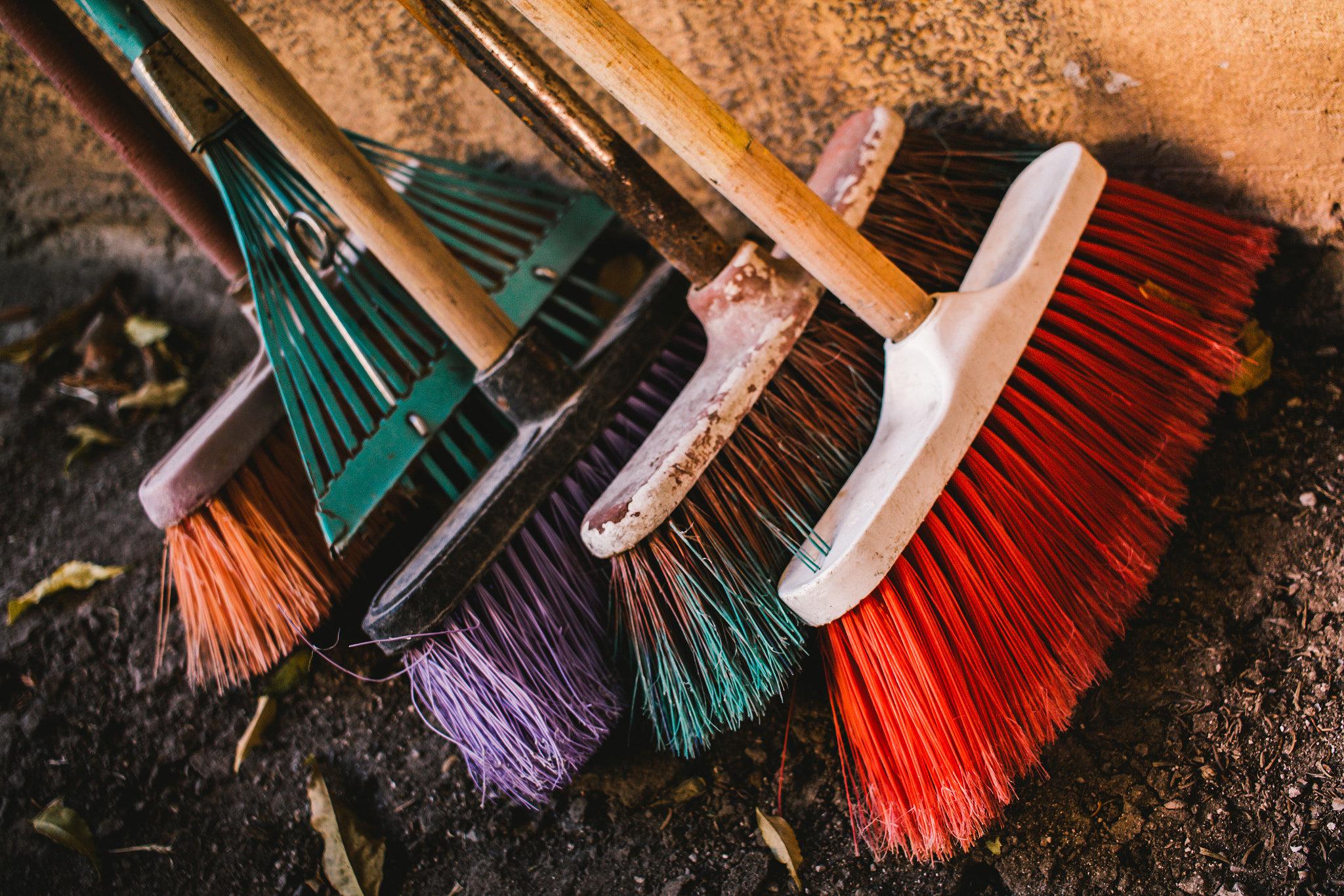 Canon EF-S 24mm F2.8 STM sample photo. Grandmother's brooms photography