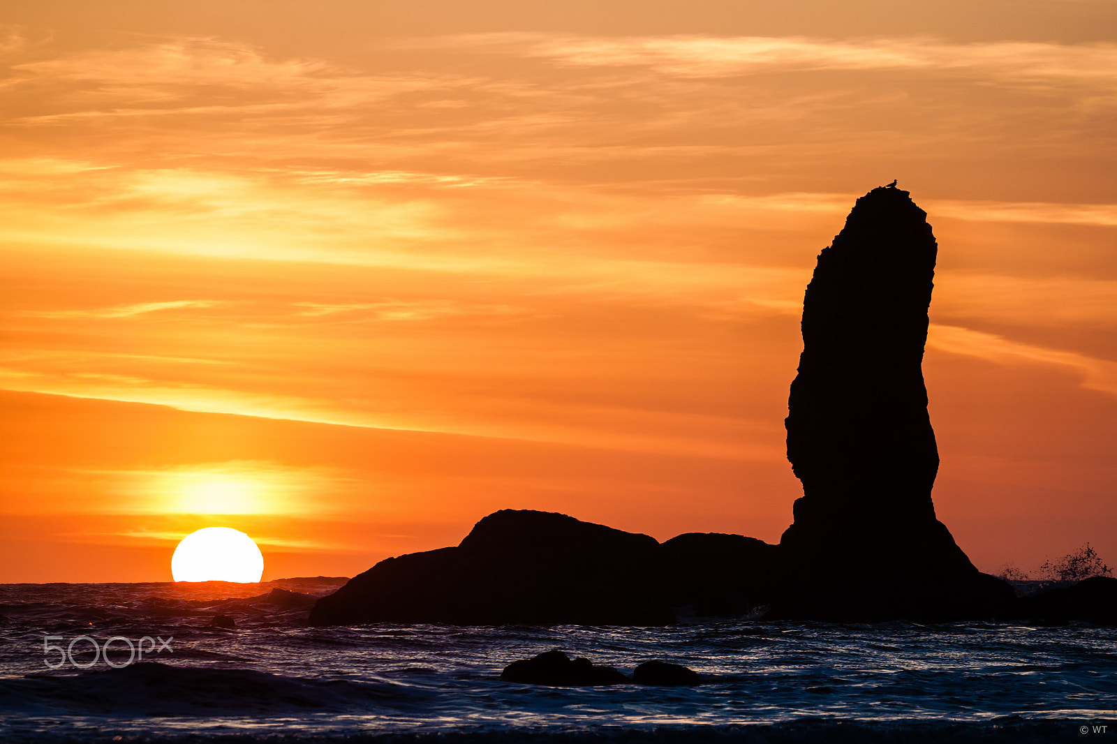 Canon EF 70-300mm F4-5.6L IS USM sample photo. Sunset at second beach photography